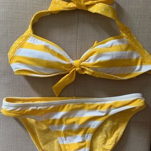 Tommy Hilfiger Reversible Yellow Bikini Set